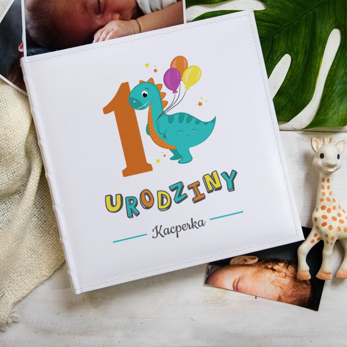 Urodziny dinozaur - Personalizowany Album na zdjęcia